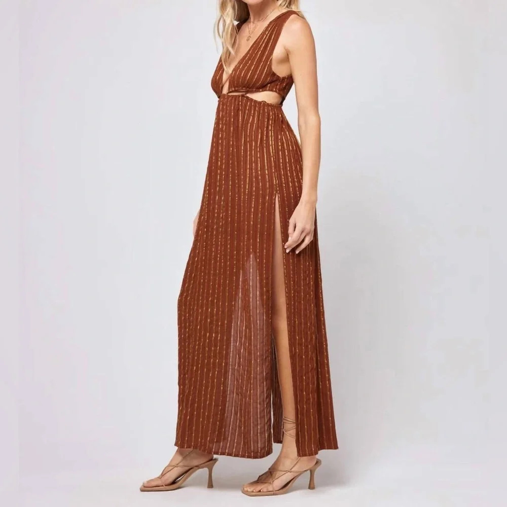 L*Space Rafael Cover-Up In Coffee NWOT XS - Picture 2 of 9